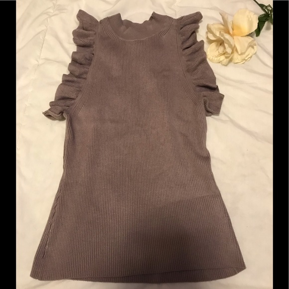 H&M Sweaters - NWOT H&M sleeveless ruffle sweater